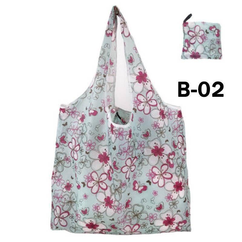 Foldable Waterproof Shopping Bag 1PC 41 Styles 46x8x35cm Polyester Grocery bag - Discount Packaging Warehouse