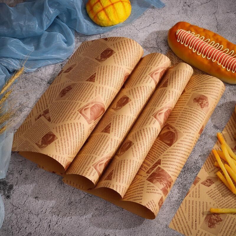 Food wrapping paper roll for dispenser box