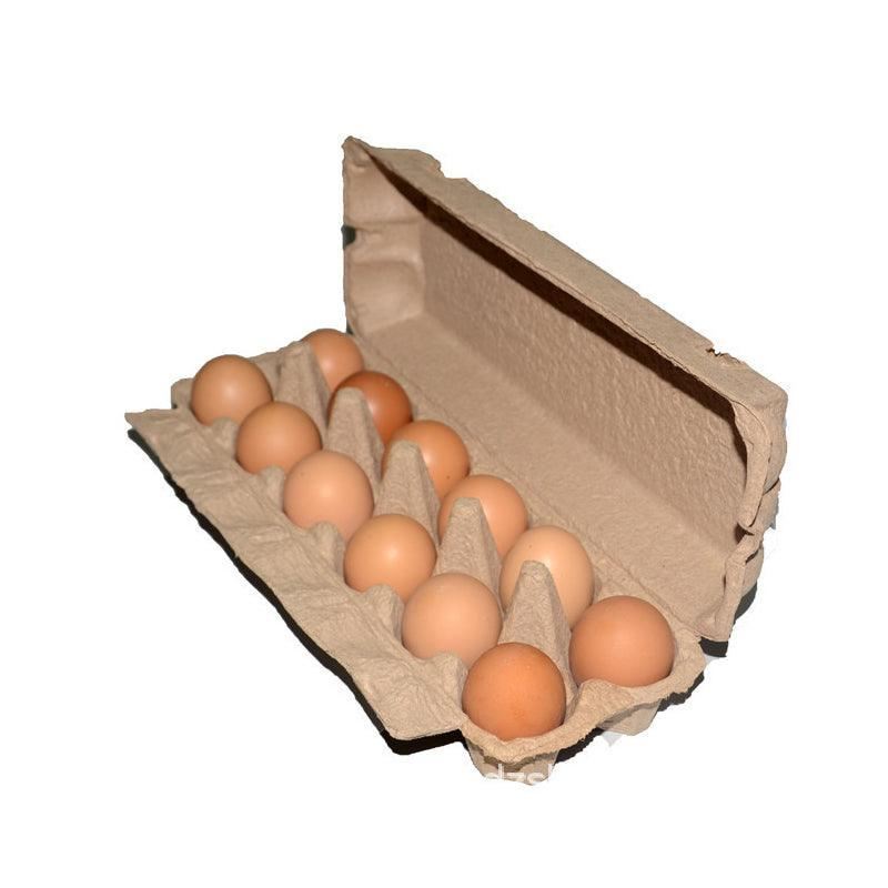 Full Dozen Egg Cartons for 12 Eggs 100PCS 30.2*10.5cm Kraft - Discount Packaging Warehouse