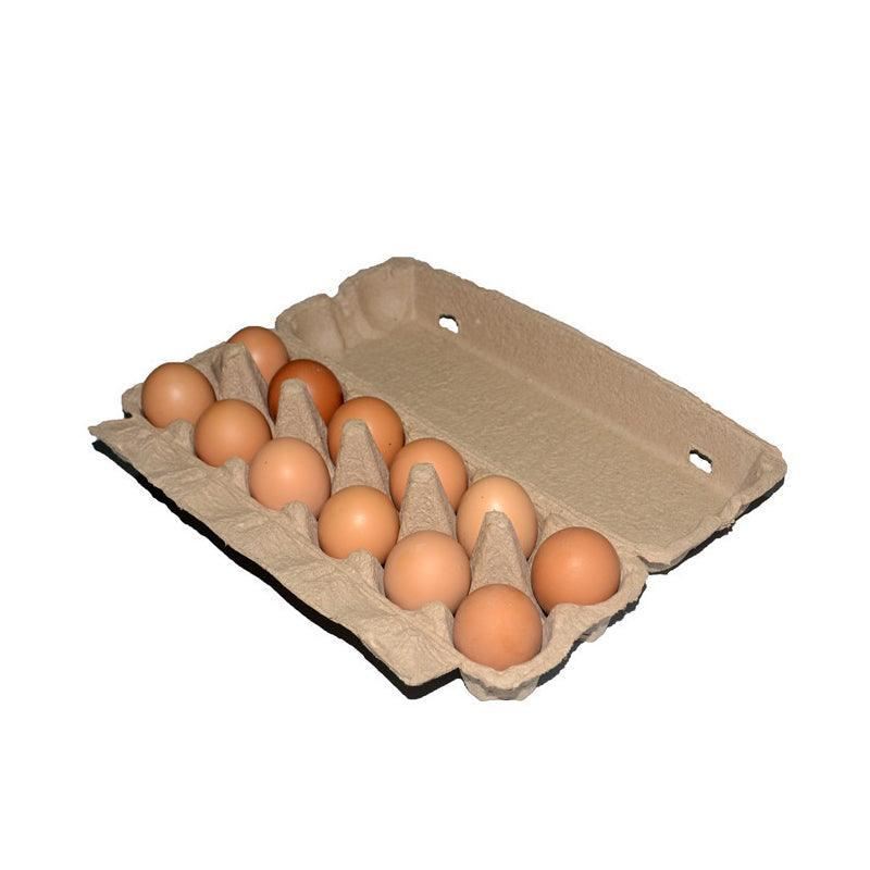 Full Dozen Egg Cartons for 12 Eggs 100PCS 30.2*10.5cm Kraft - Discount Packaging Warehouse