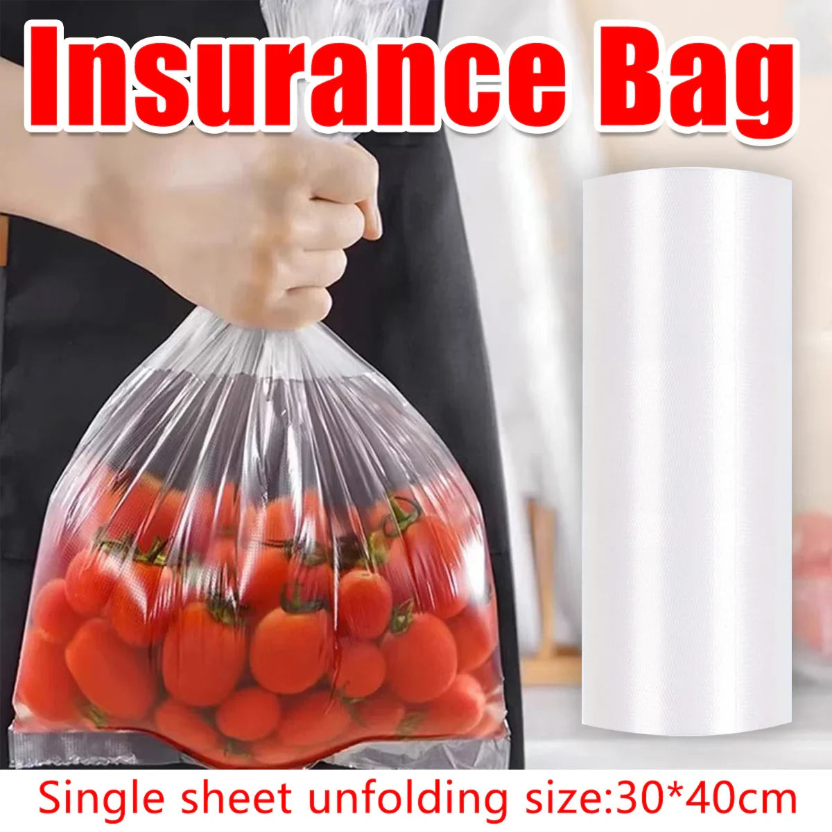 Biodegradable Food Storage Bags Perforated Roll Eco Friendly