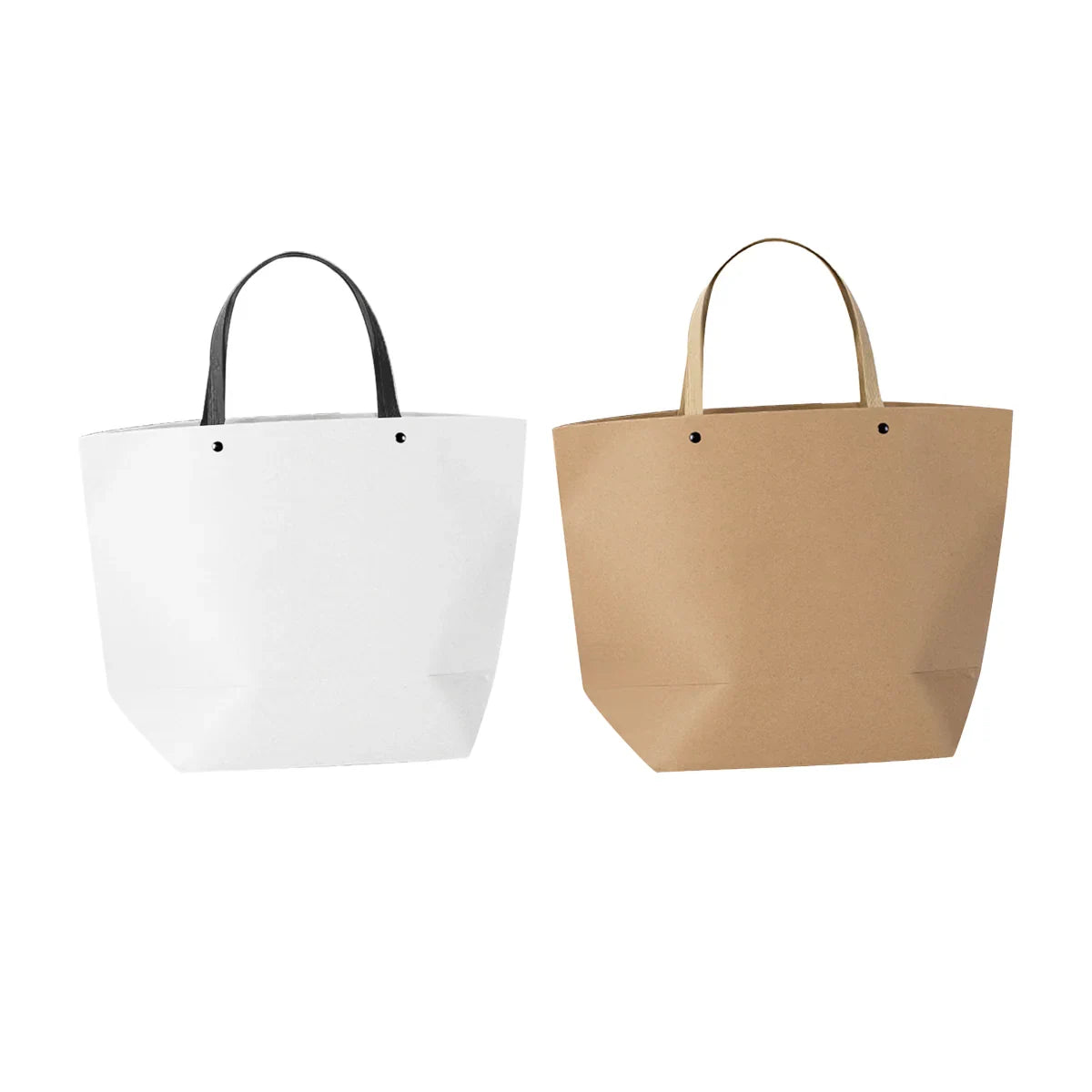 Boat Shaped Paper Tote Bag Gift Shopping Bag Recyclable 10 PCS