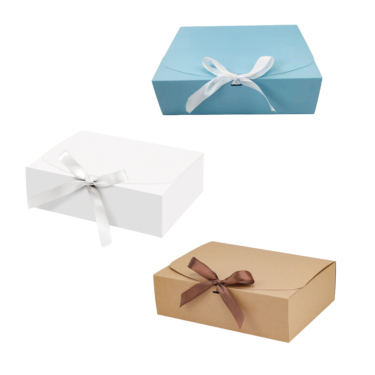 10 Pcs Foldable Gift Box Waterproof Moisture Proof Birthday Christmas Wedding