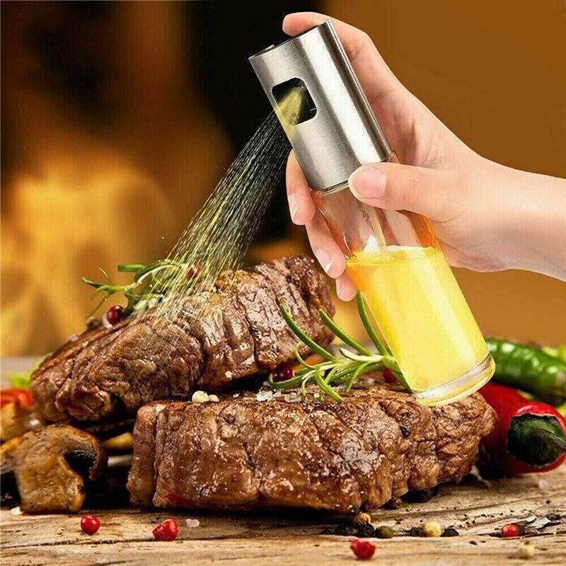 Glass Oil Sprayer 2PCS 17.5x4cm 100ml - Discount Packaging Warehouse