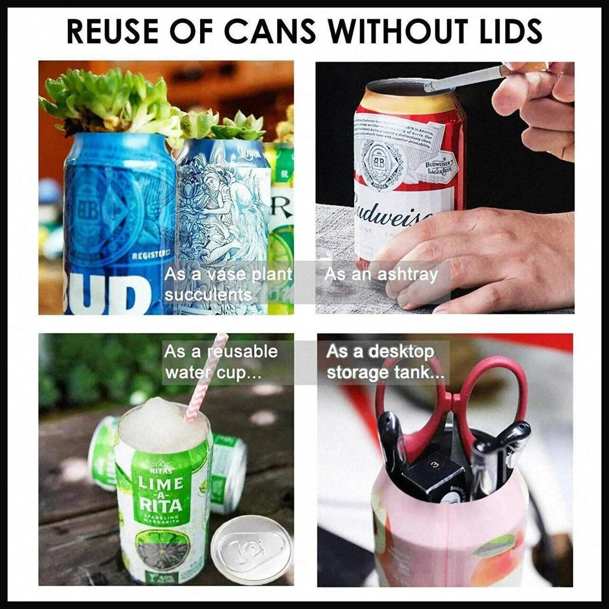 Go Swing Topless Can Opener 1-3PCS 3Colours Manual Tin Bottle Top Drafter - Discount Packaging Warehouse