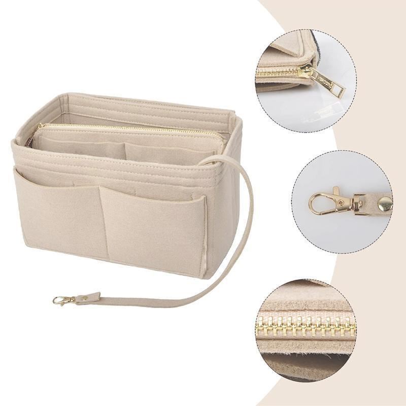 Handbag Insert 1PC 4Colours 3Sizes Felt Women's Tote Purse Pouch - Discount Packaging Warehouse