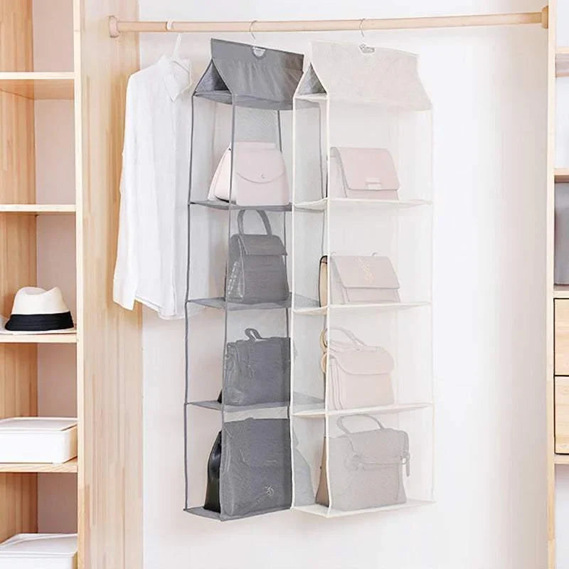 Hanging Handbag Organizer 1PC 3Colours 3Sizes Non-woven Fabric - Discount Packaging Warehouse