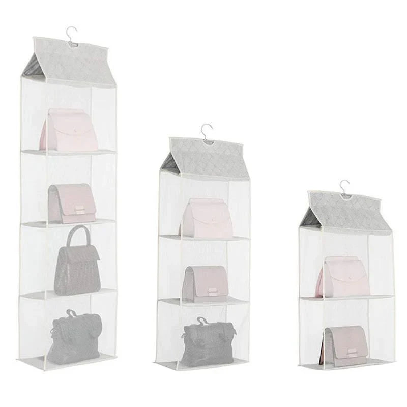 Hanging Handbag Organizer 1PC 3Colours 3Sizes Non-woven Fabric - Discount Packaging Warehouse