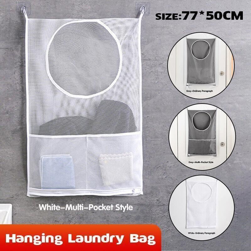 Hanging Laundry Bag 1PC 2Colours 2Styles 77x50cm - Discount Packaging Warehouse
