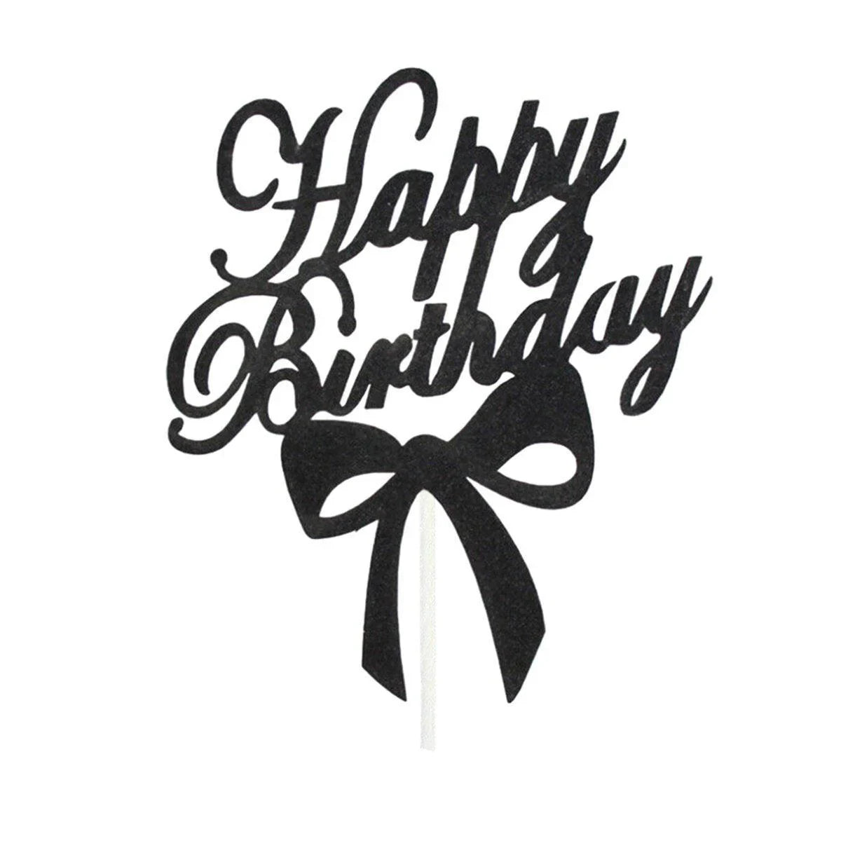 Happy Birthday Cake Topper 1PC 5Colours 6Styles Acrylic - Discount Packaging Warehouse