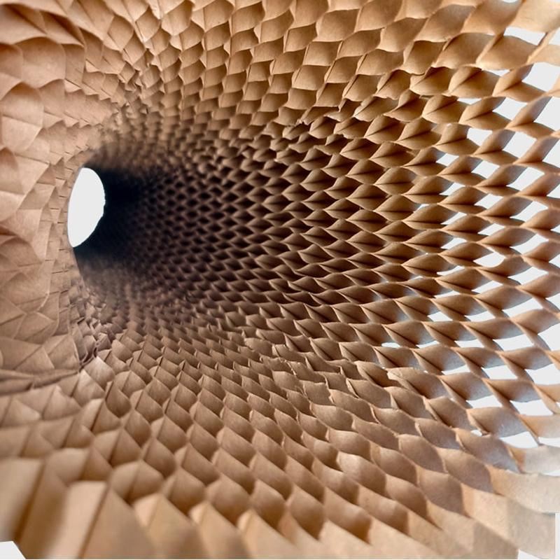 Hexwrap eco-friendly packaging material in use.