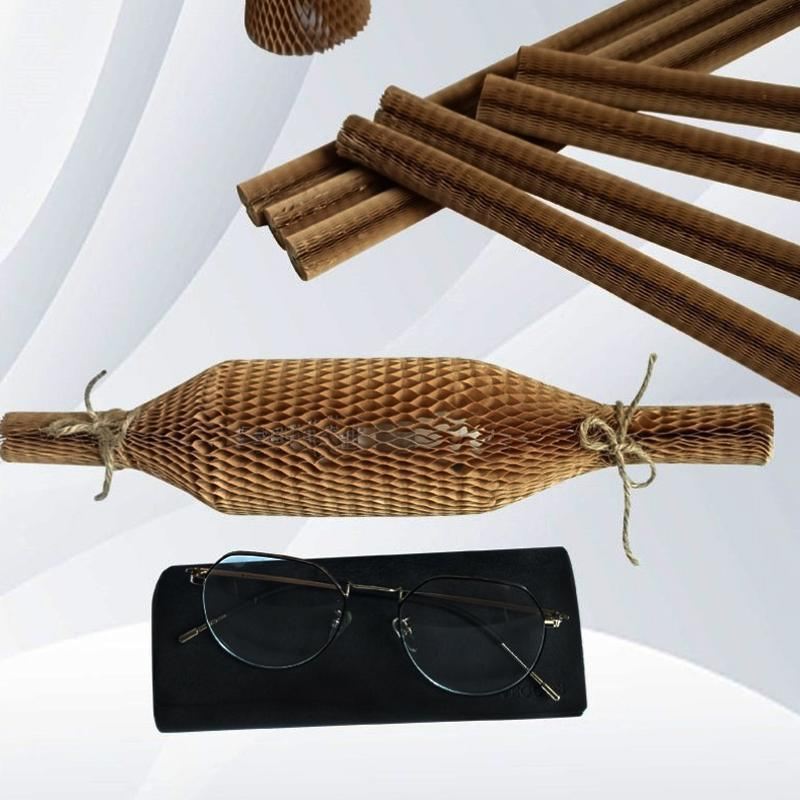 Hexwrap eco-friendly packaging material in use.