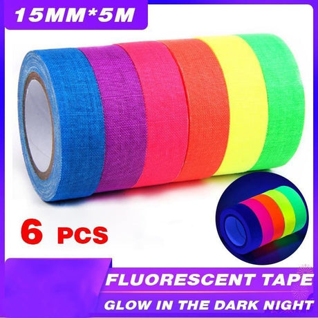 Bright and vibrant black light LED tape illuminating a room