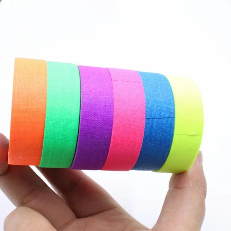 Bright and vibrant black light LED tape illuminating a room