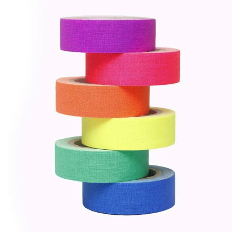 Bright and vibrant black light LED tape illuminating a room