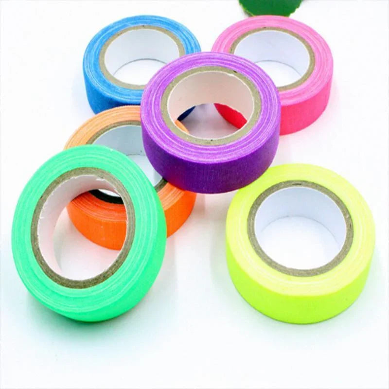 Bright and vibrant black light LED tape illuminating a room