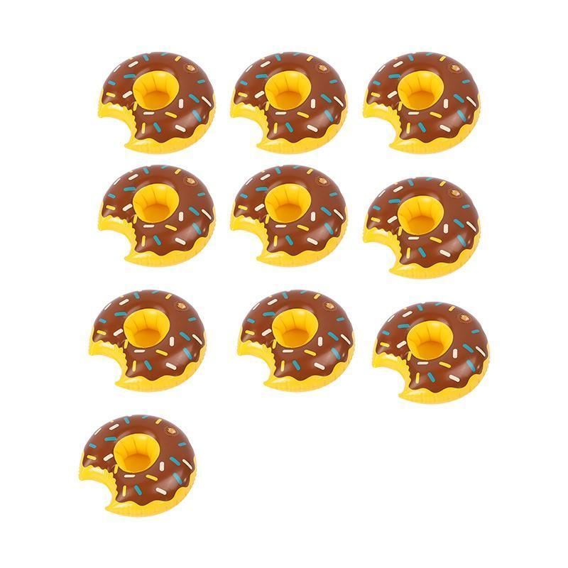 Inflatable Drink Cup Holder 1-10PCS 6Styles Floating Coaster - Discount Packaging Warehouse