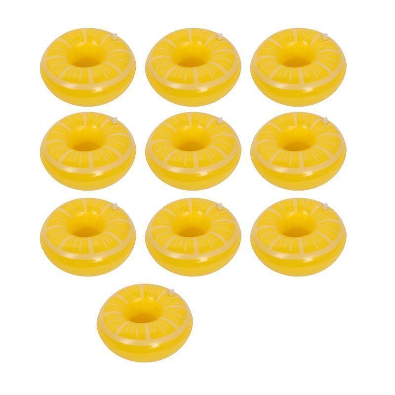 Inflatable Drink Cup Holder 1-10PCS 6Styles Floating Coaster - Discount Packaging Warehouse