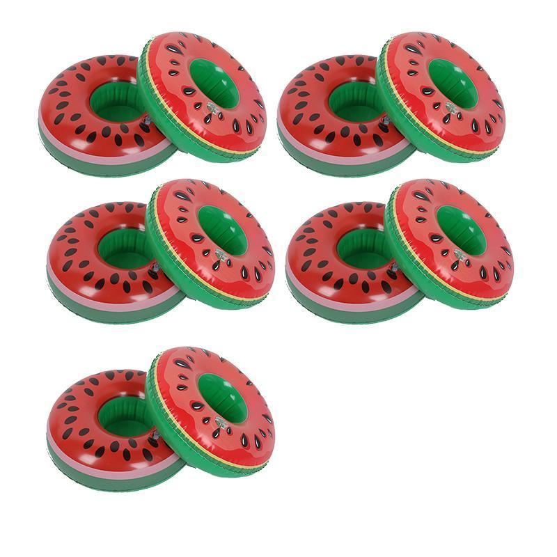 Inflatable Drink Cup Holder 1-10PCS 6Styles Floating Coaster - Discount Packaging Warehouse