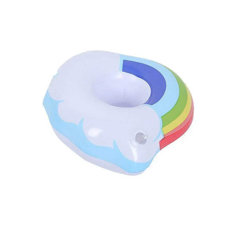Inflatable Drink Cup Holder 1-10PCS 6Styles Floating Coaster - Discount Packaging Warehouse