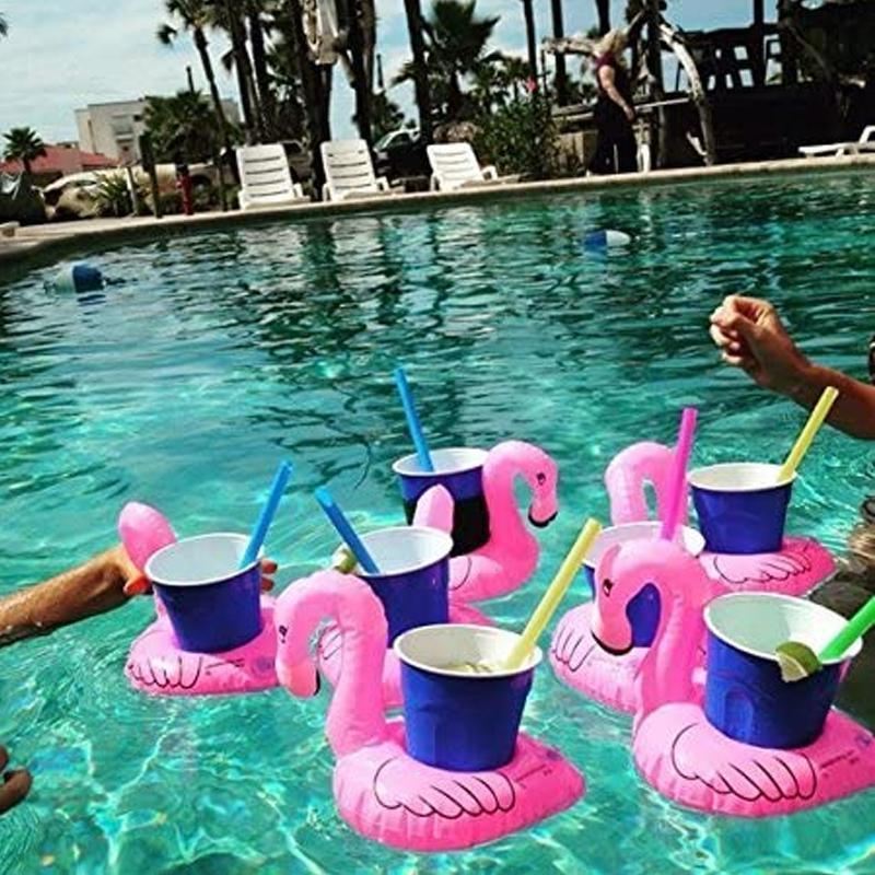 Inflatable Drink Cup Holder 1-10PCS 6Styles Floating Coaster - Discount Packaging Warehouse
