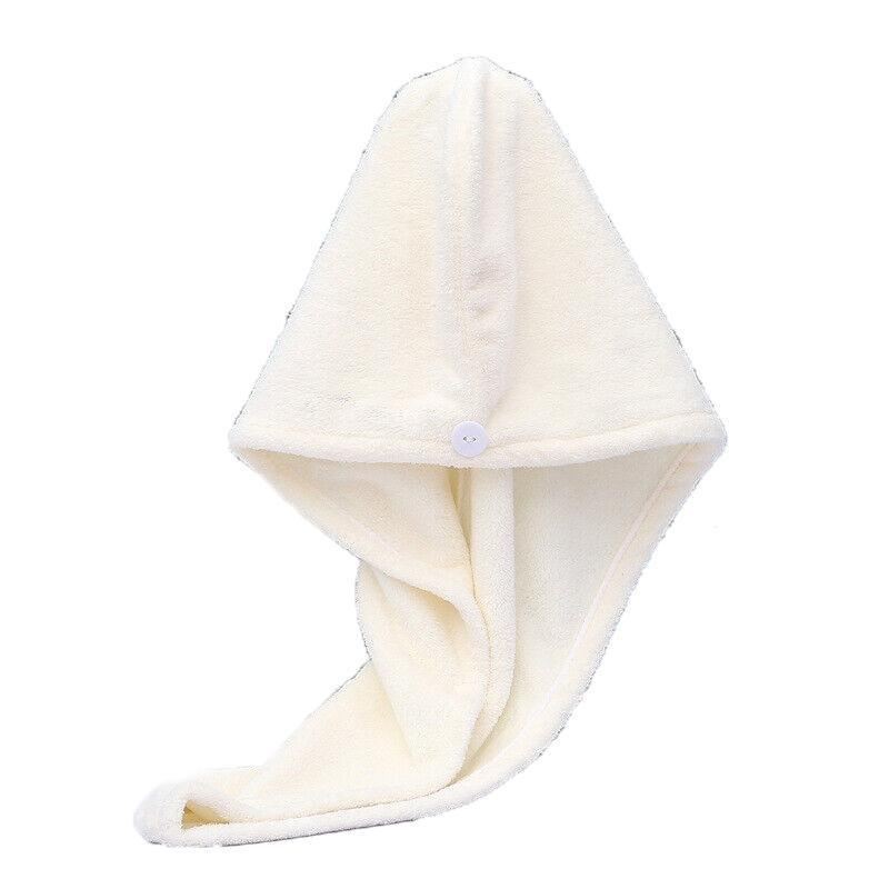 Super absorbent hair towel for quick drying.