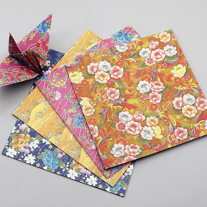 Japanese Pattern Sakura Folding Origami Craft Paper 120Sheets 8Styles Mixed - Discount Packaging Warehouse