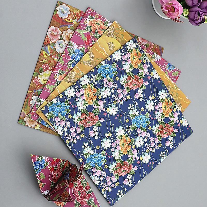 Japanese Pattern Sakura Folding Origami Craft Paper 120Sheets 8Styles Mixed - Discount Packaging Warehouse