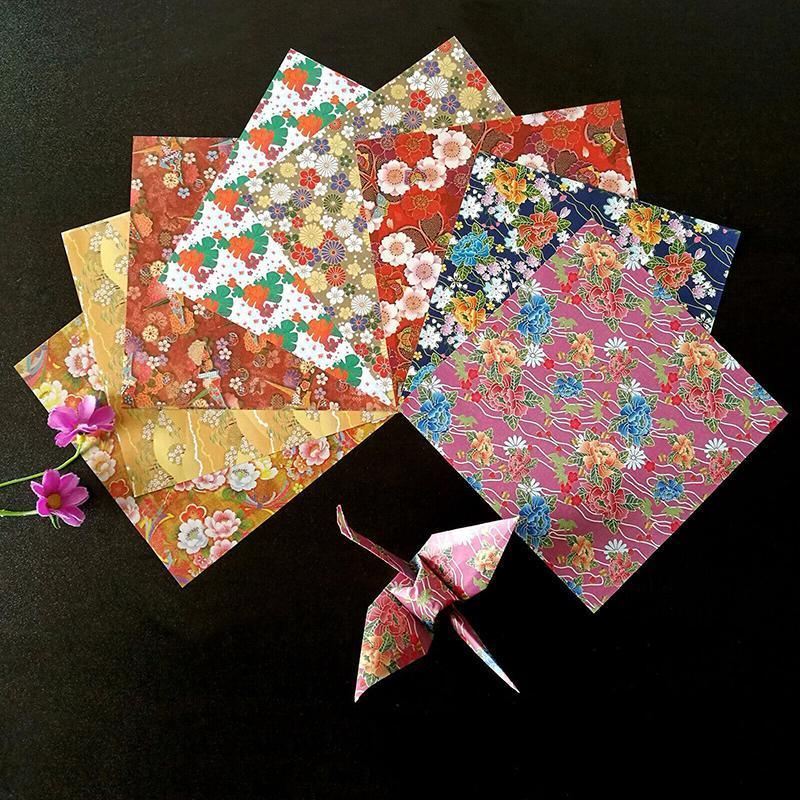 Japanese Pattern Sakura Folding Origami Craft Paper 120Sheets 8Styles Mixed - Discount Packaging Warehouse