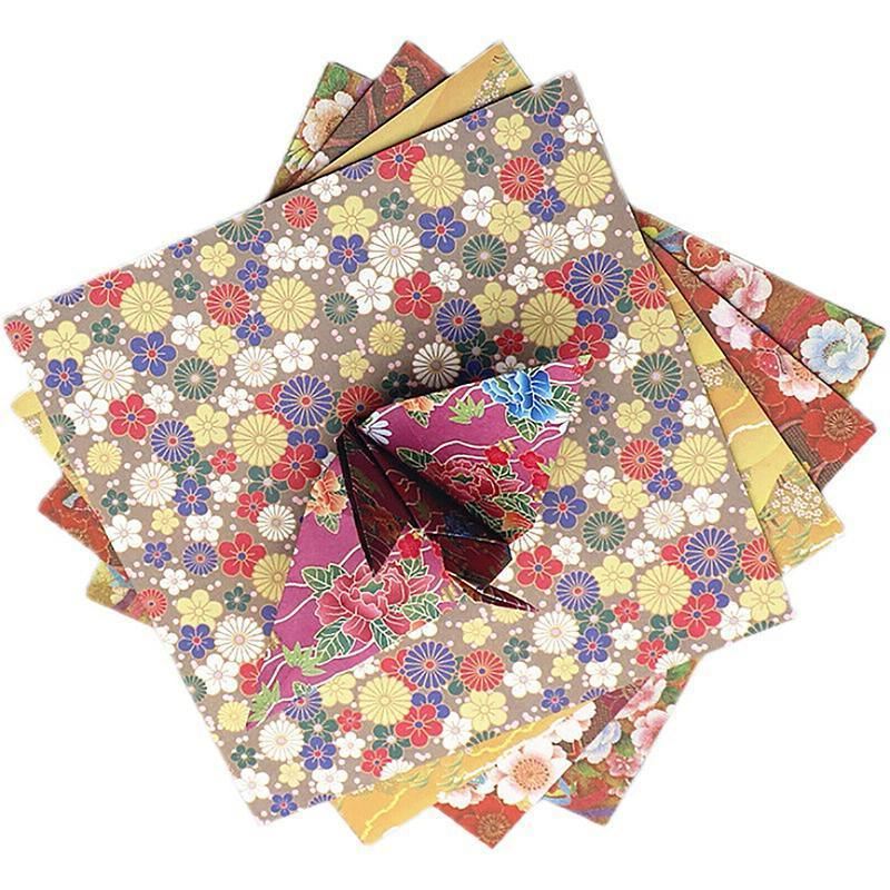 Japanese Pattern Sakura Folding Origami Craft Paper 120Sheets 8Styles Mixed - Discount Packaging Warehouse