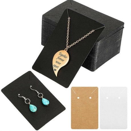 Jewelry Display Card 40PCS 6x9cm 3Colours Cardboard - Discount Packaging Warehouse