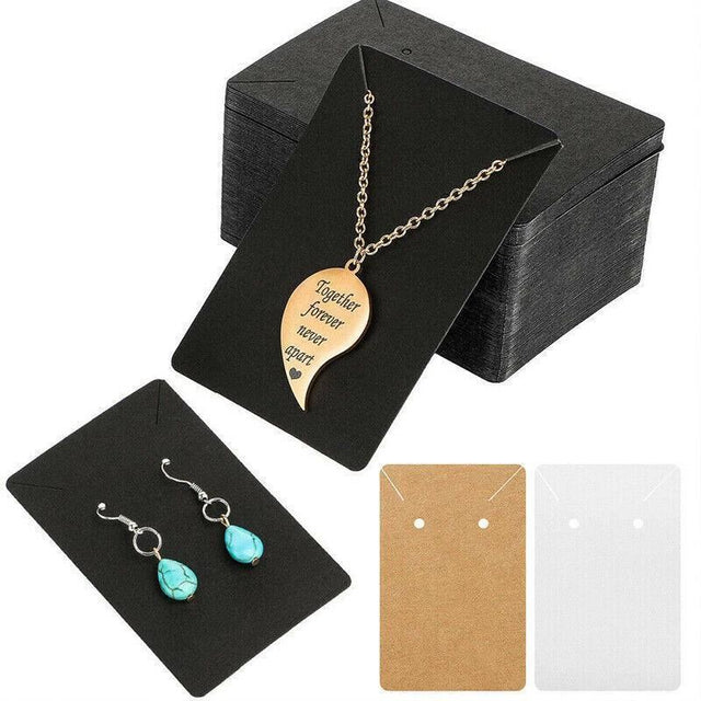 Jewelry Display Card 40PCS 6x9cm 3Colours Cardboard - Discount Packaging Warehouse