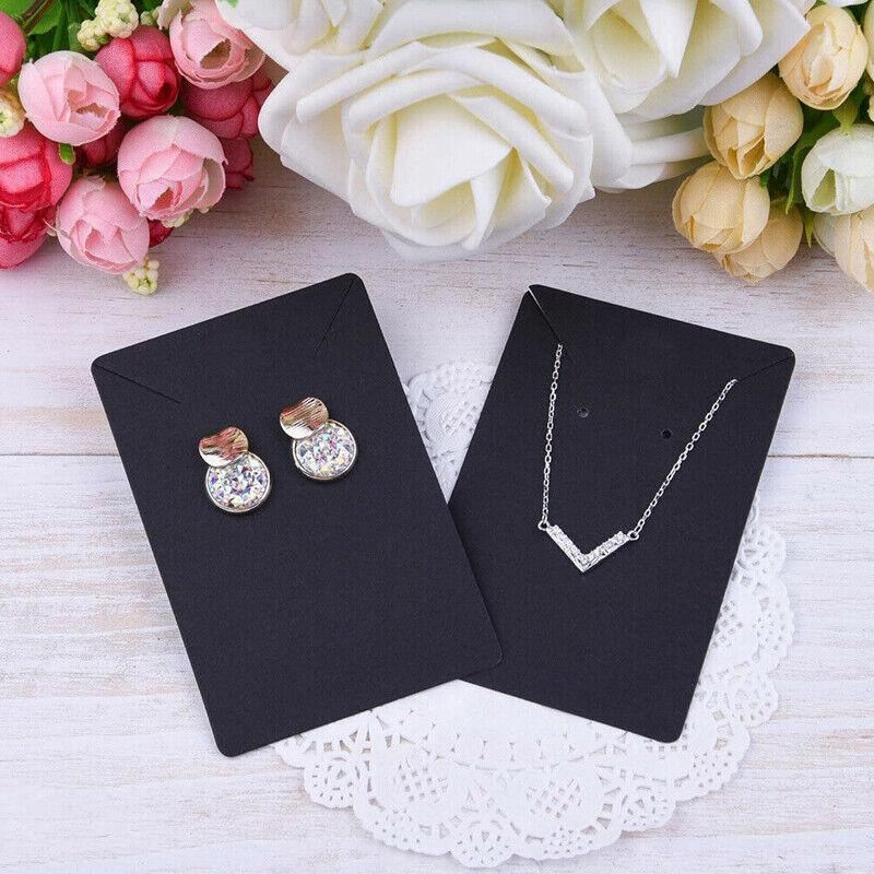 Jewelry Display Card 40PCS 6x9cm 3Colours Cardboard - Discount Packaging Warehouse