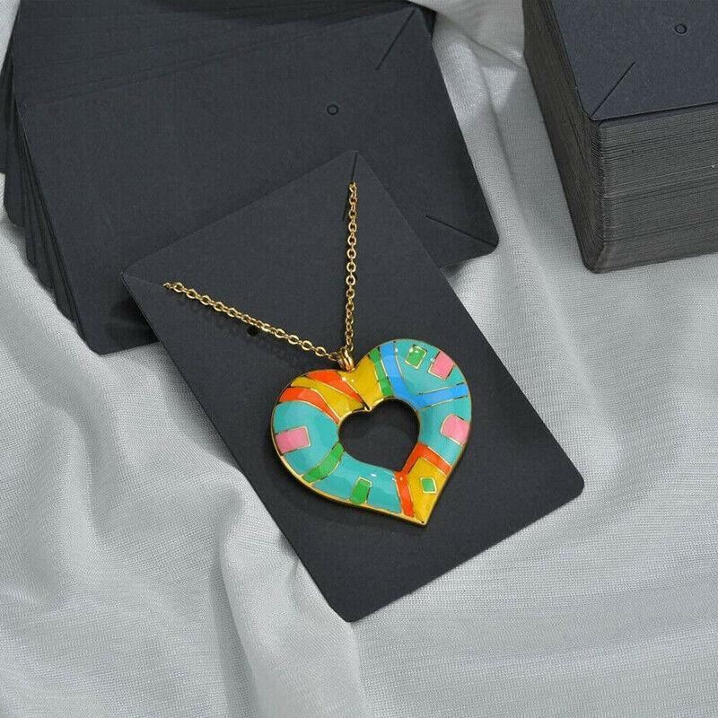 Jewelry Display Card 40PCS 6x9cm 3Colours Cardboard - Discount Packaging Warehouse