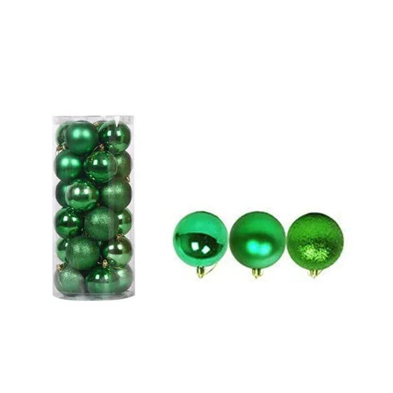 24PCS/Pack Xmas Balls Party Ornament