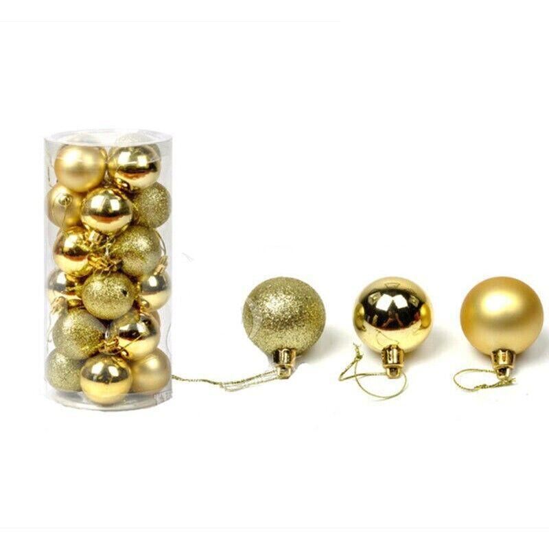 24PCS/Pack Xmas Balls Party Ornament
