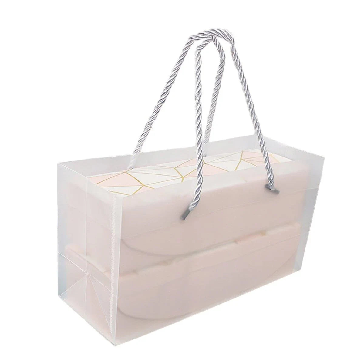 Long Strip Pastry Boxes Food-Grade Cardboard 25PCS