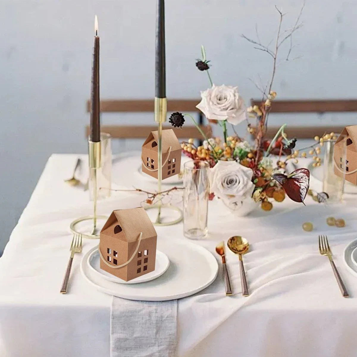 25PCS Cookie Candy Box Paper Gift Packing