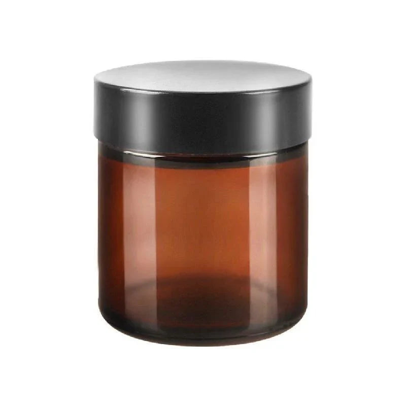 High-Quality PET Plastic Wide Mouth Brown Cream Bottles for Skincare 10pcs