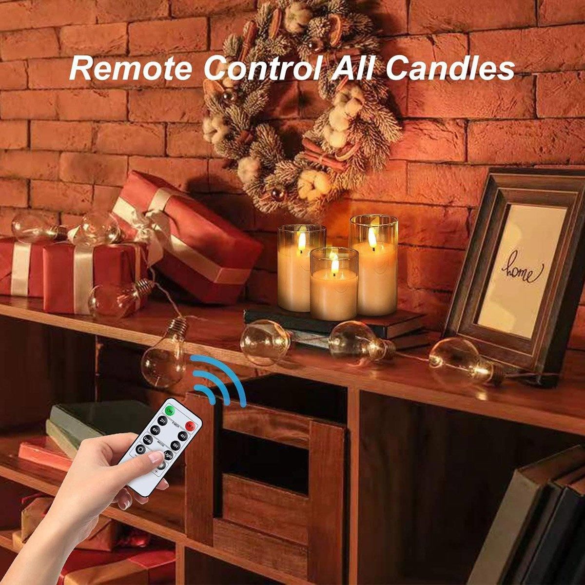 Simulation Swing LED Electronic Candle 3PCS