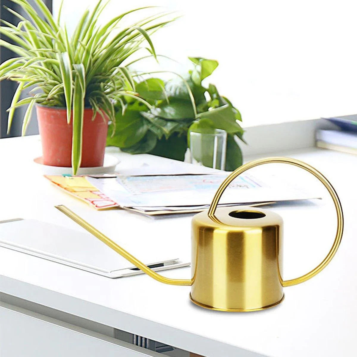 Indoor and Garden Plants Metal Retro Watering Can 6 Colors 1PC
