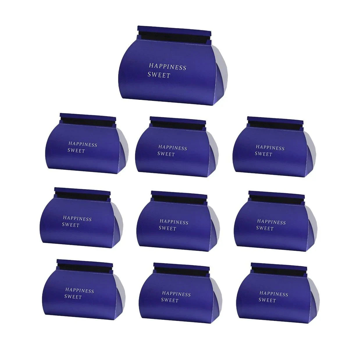 Food-Grade Paperboard Stylish Cake and Mousse Pastry Boxes 10pcs