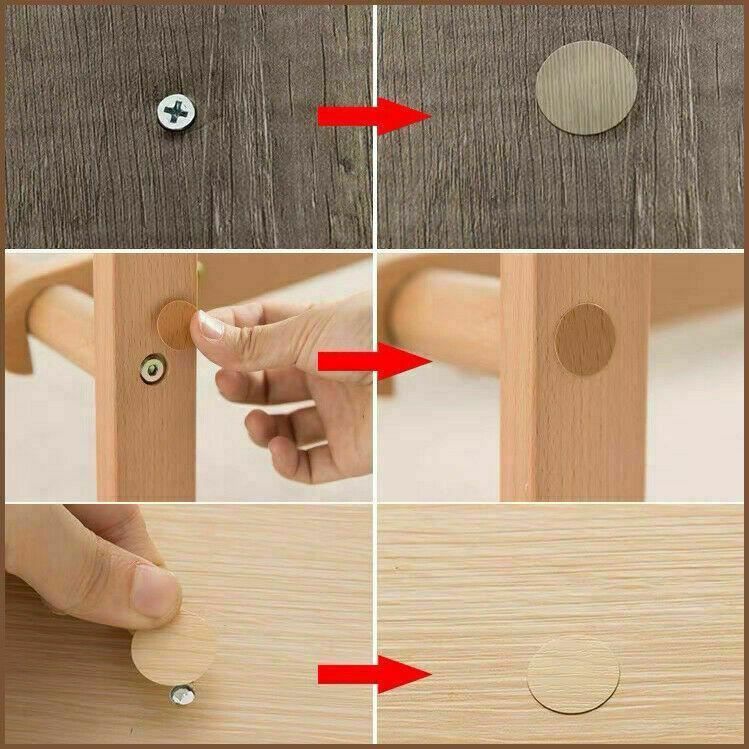 Self Adhesive Decorative Screw Cap Covers 1Sheets