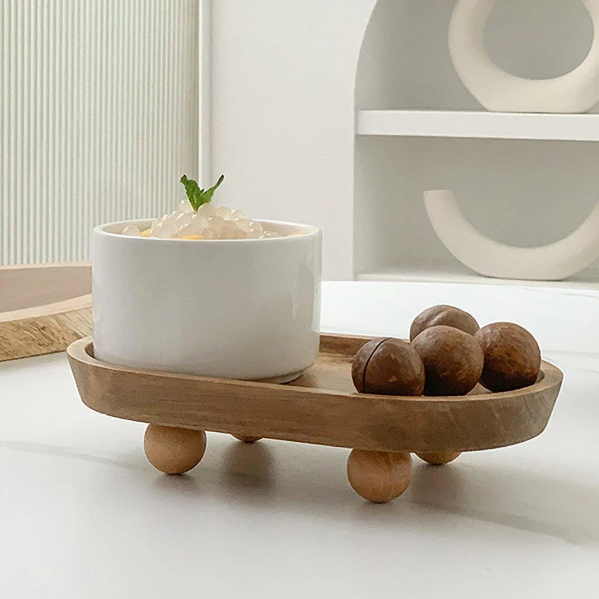 Multifunctional Wooden Tray 1PC