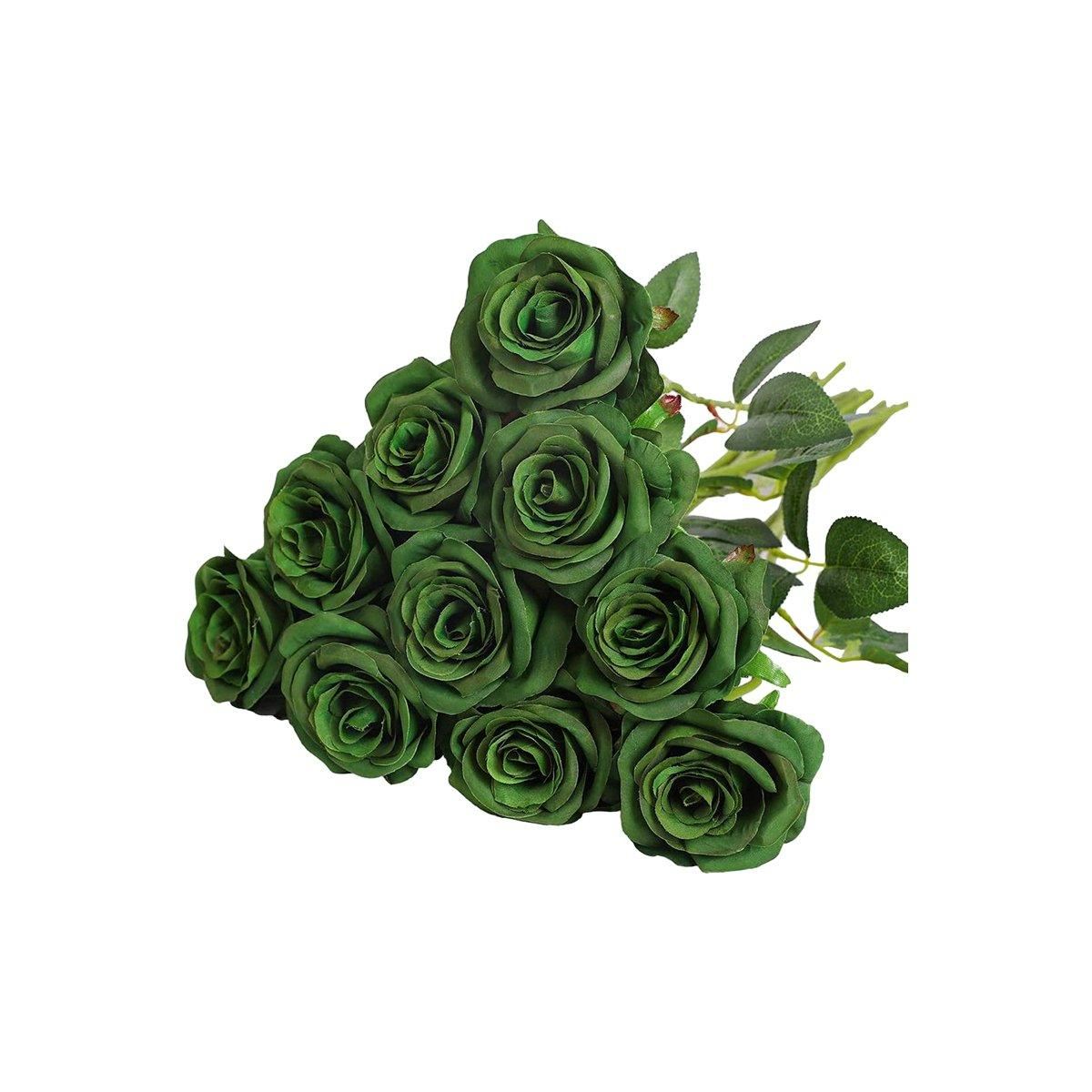 10PCS Artificial Flowers Simulation Rose