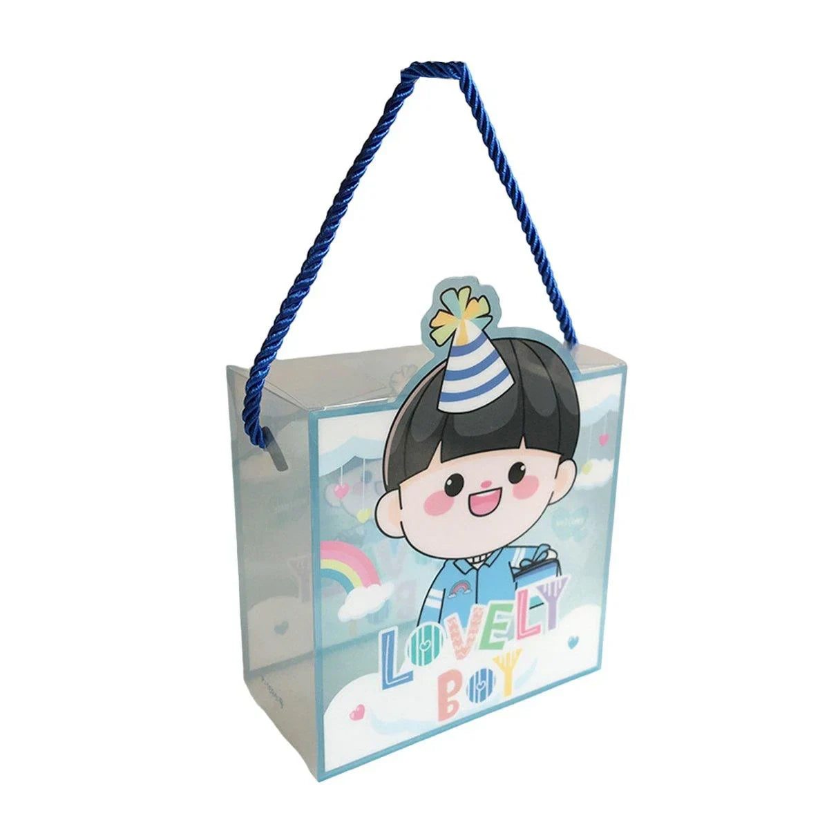 PET Plastic Candy Boxes with Handles Clear Display 20PCS