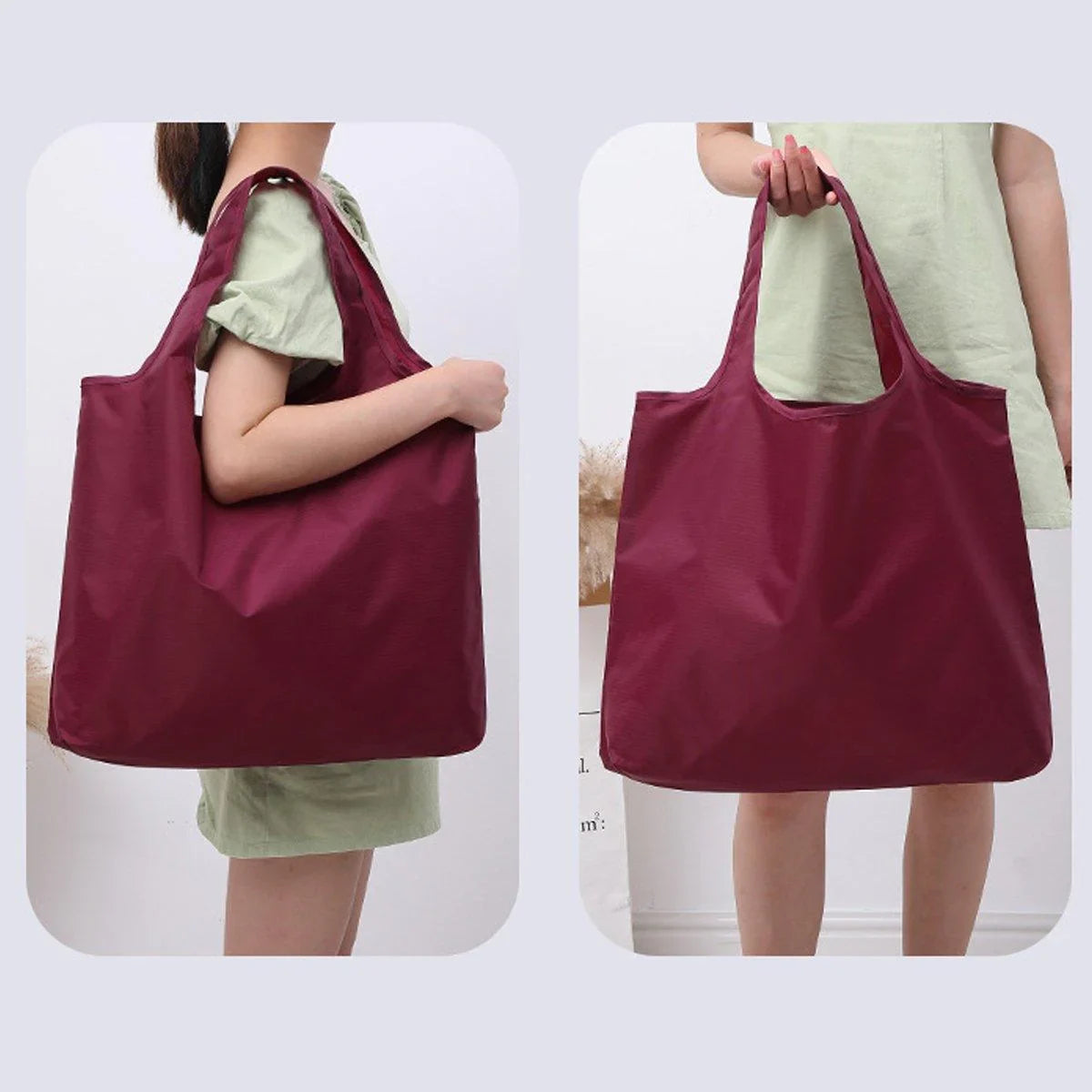 Waterproof Foldable Fabric Reusable Grocery Bags 1PC