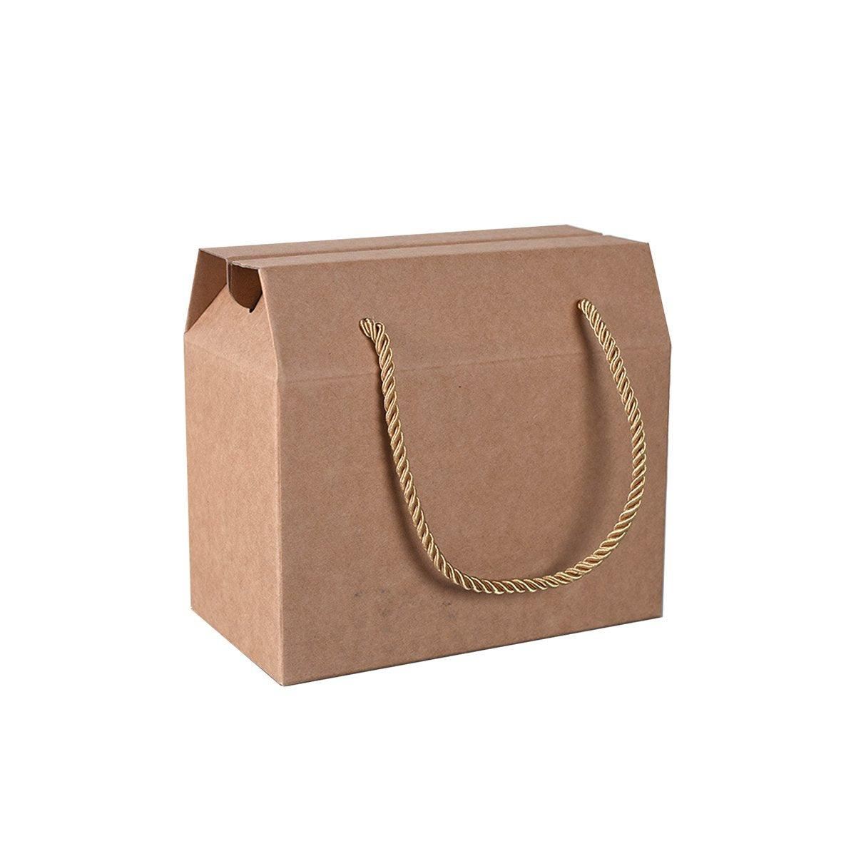 20PCS Kraft Paper Cookie Boxes Bakery Packaging Brown Biscuit Gift Treat Boxes