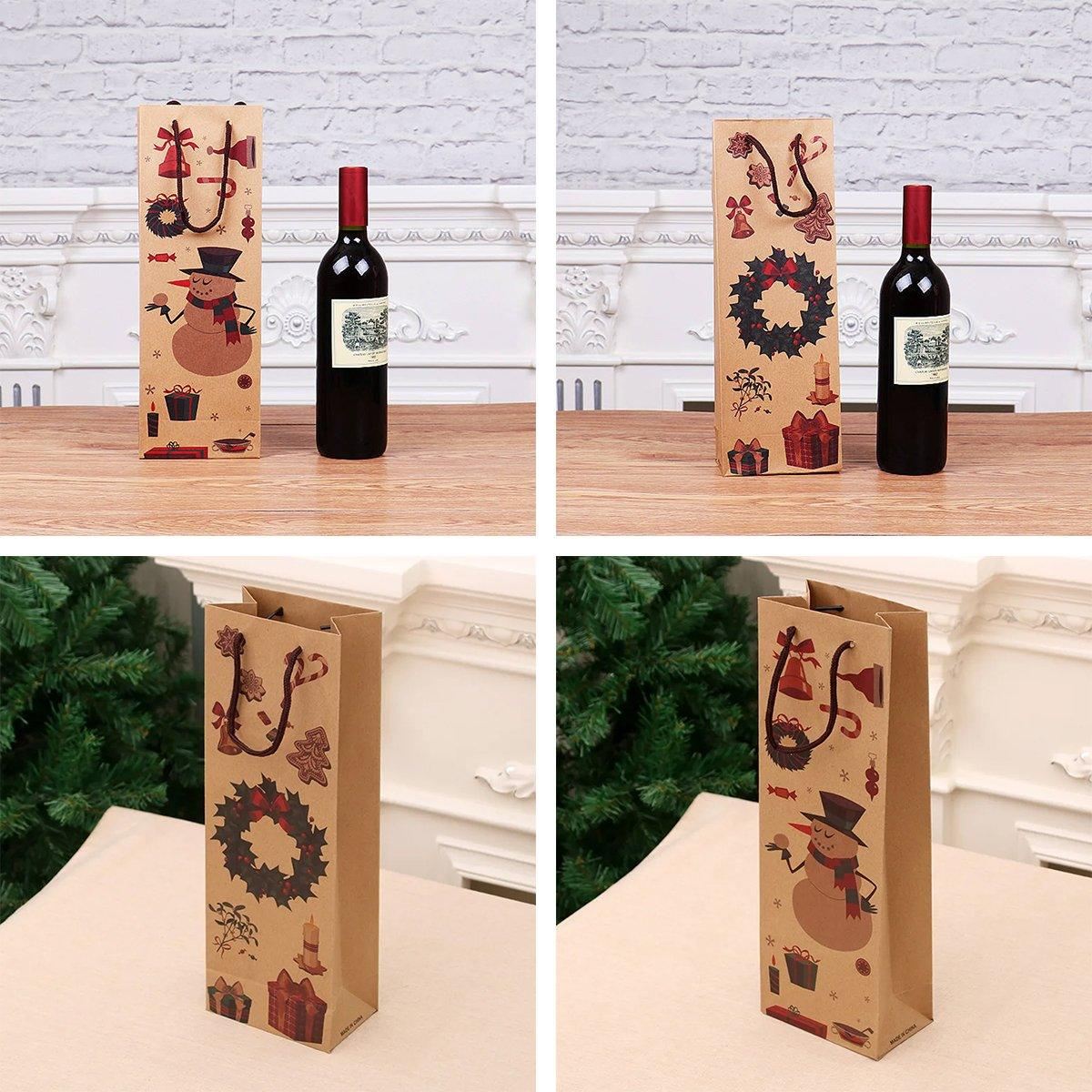Make your holiday gifting extra special with our 20PCS Christmas Wine Bottle Gift Bags.