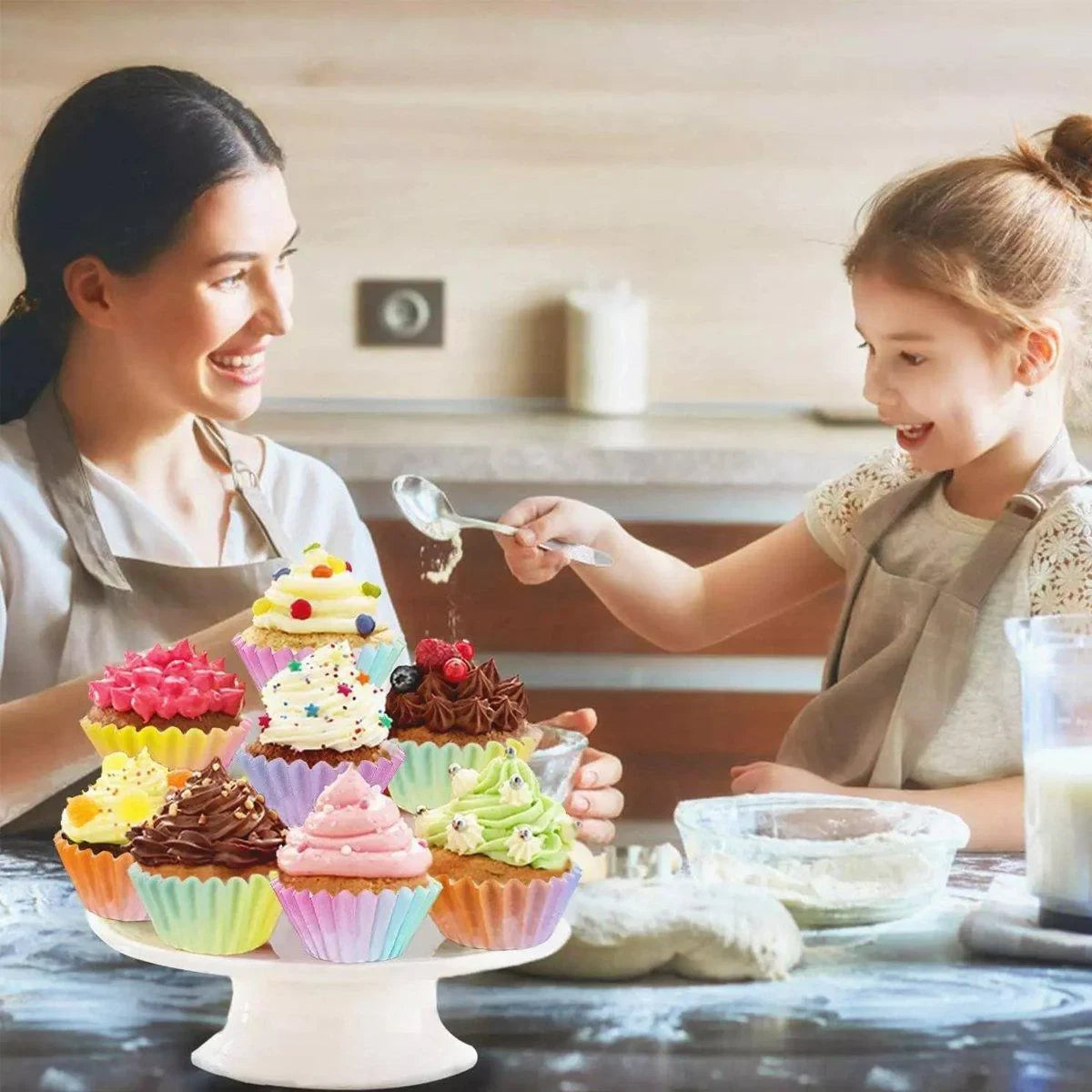 Gradient Cupcake Inserts Cupcake Moulds 300PCS